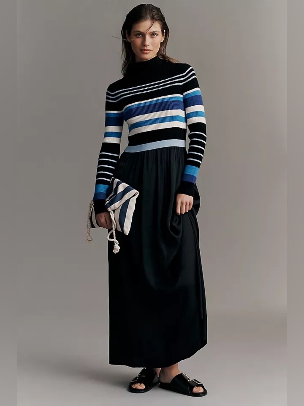 Anthropologie The Thea High-Neck
Mockable Maxi Jumper Dress NWT Size M